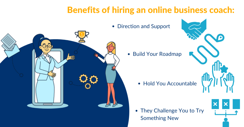 Online business coach benefits