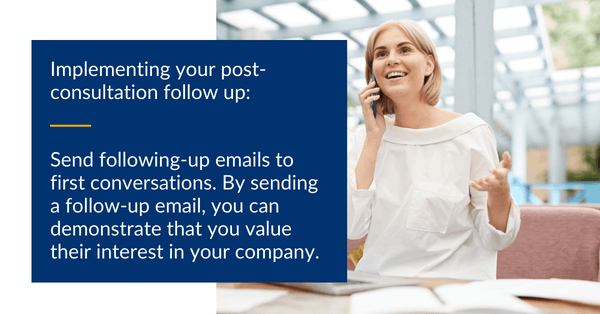 Send Following-Up emails to First Conversations